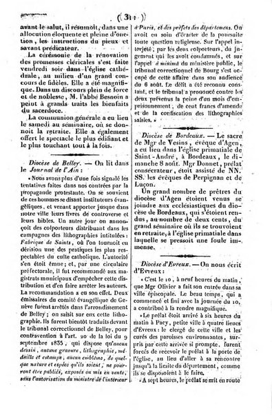 L'ami de la religion journal et revue ecclesiastique, politique et litteraire