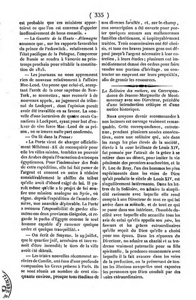 L'ami de la religion journal et revue ecclesiastique, politique et litteraire