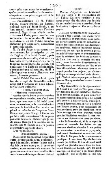 L'ami de la religion journal et revue ecclesiastique, politique et litteraire