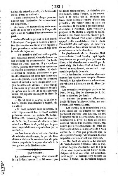 L'ami de la religion journal et revue ecclesiastique, politique et litteraire