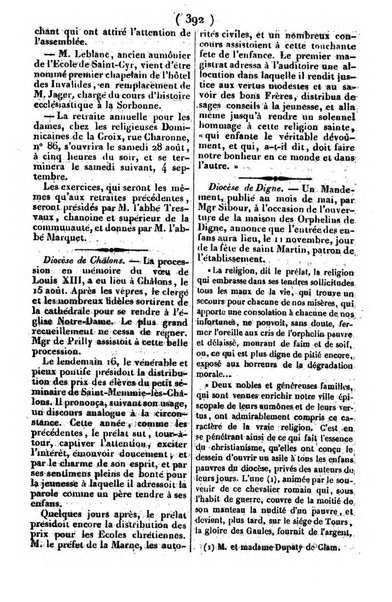 L'ami de la religion journal et revue ecclesiastique, politique et litteraire