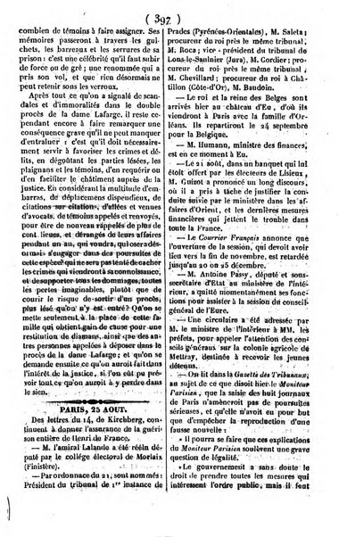 L'ami de la religion journal et revue ecclesiastique, politique et litteraire