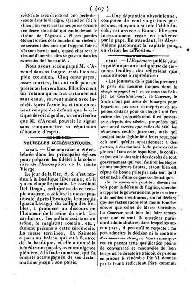 L'ami de la religion journal et revue ecclesiastique, politique et litteraire