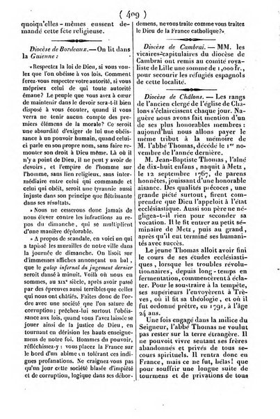 L'ami de la religion journal et revue ecclesiastique, politique et litteraire