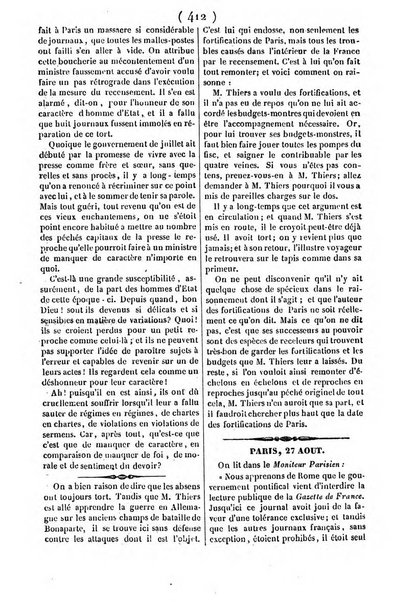 L'ami de la religion journal et revue ecclesiastique, politique et litteraire