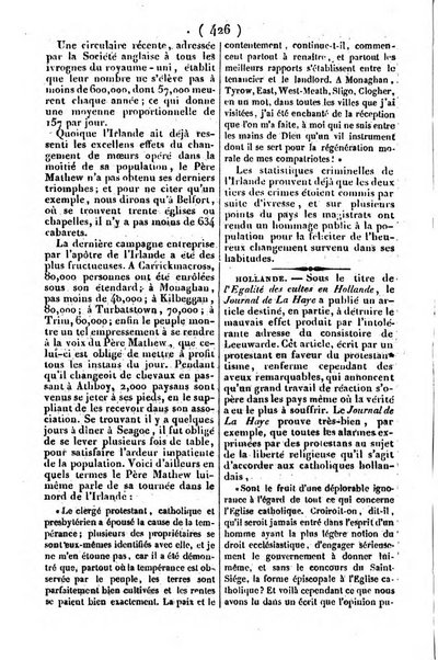 L'ami de la religion journal et revue ecclesiastique, politique et litteraire