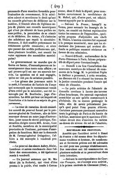 L'ami de la religion journal et revue ecclesiastique, politique et litteraire