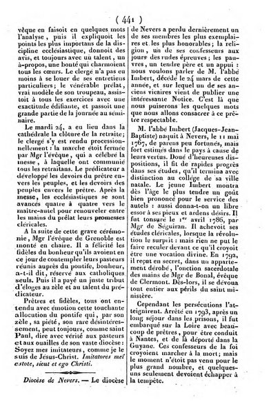 L'ami de la religion journal et revue ecclesiastique, politique et litteraire