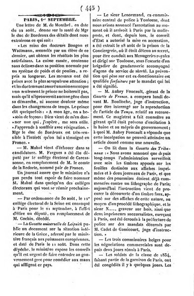 L'ami de la religion journal et revue ecclesiastique, politique et litteraire