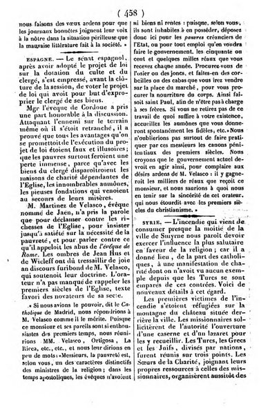 L'ami de la religion journal et revue ecclesiastique, politique et litteraire