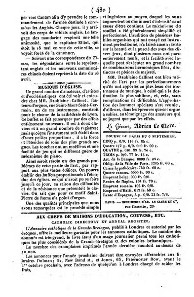 L'ami de la religion journal et revue ecclesiastique, politique et litteraire