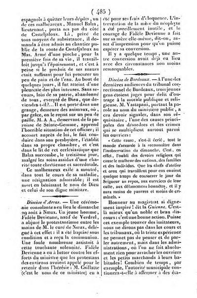 L'ami de la religion journal et revue ecclesiastique, politique et litteraire