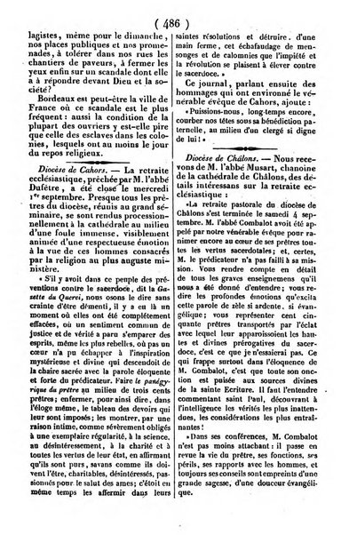 L'ami de la religion journal et revue ecclesiastique, politique et litteraire