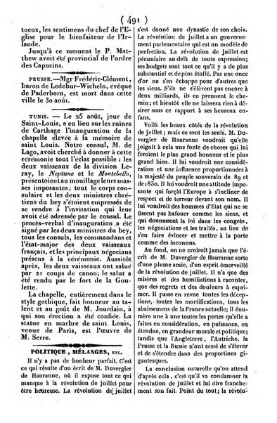 L'ami de la religion journal et revue ecclesiastique, politique et litteraire