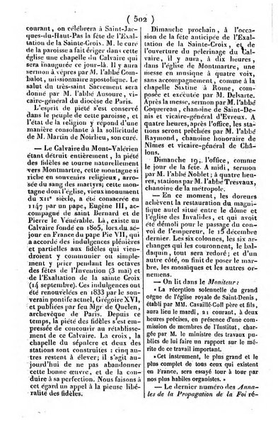 L'ami de la religion journal et revue ecclesiastique, politique et litteraire