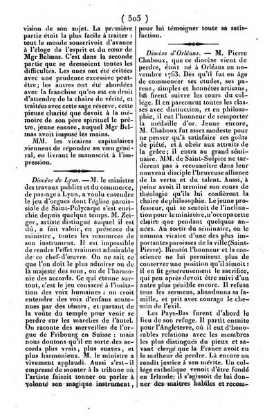 L'ami de la religion journal et revue ecclesiastique, politique et litteraire