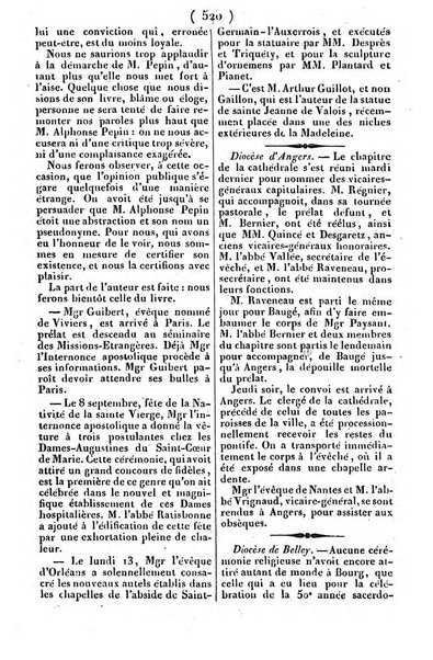 L'ami de la religion journal et revue ecclesiastique, politique et litteraire