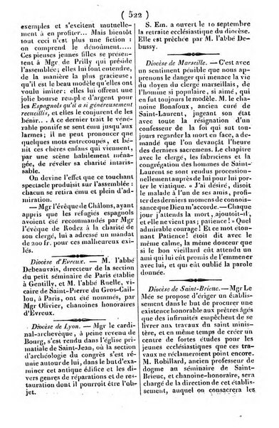 L'ami de la religion journal et revue ecclesiastique, politique et litteraire