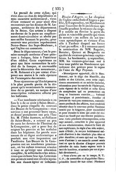 L'ami de la religion journal et revue ecclesiastique, politique et litteraire