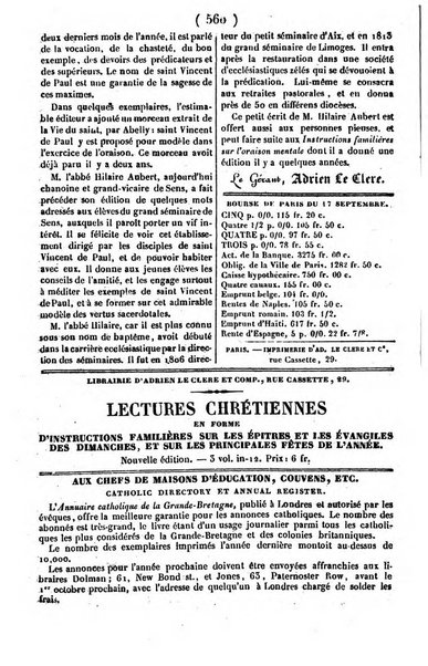 L'ami de la religion journal et revue ecclesiastique, politique et litteraire