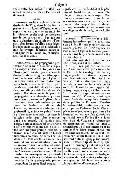 L'ami de la religion journal et revue ecclesiastique, politique et litteraire