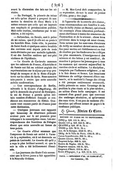 L'ami de la religion journal et revue ecclesiastique, politique et litteraire