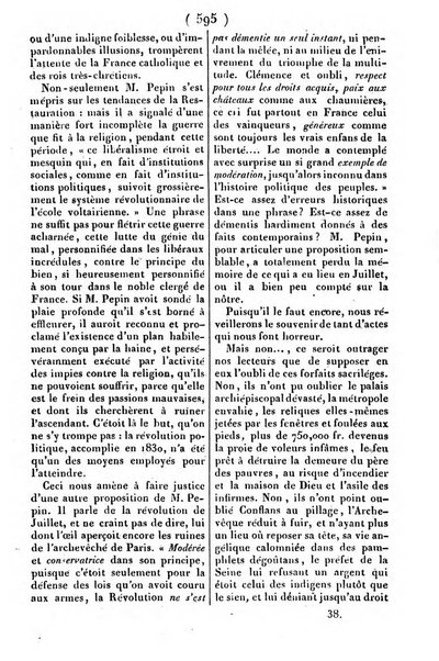 L'ami de la religion journal et revue ecclesiastique, politique et litteraire