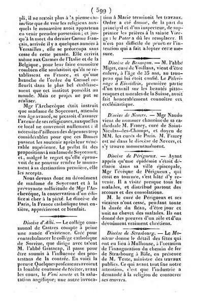 L'ami de la religion journal et revue ecclesiastique, politique et litteraire