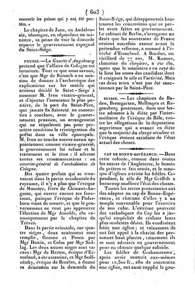 L'ami de la religion journal et revue ecclesiastique, politique et litteraire