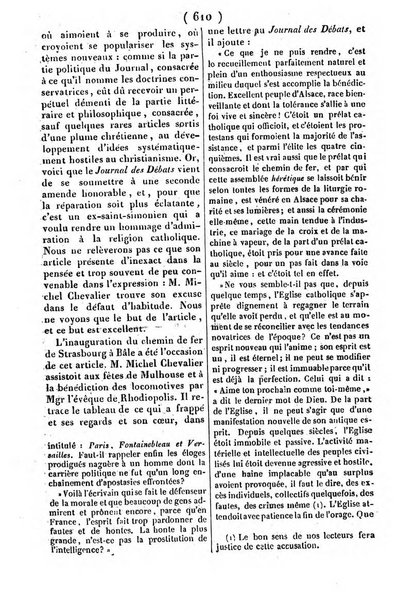 L'ami de la religion journal et revue ecclesiastique, politique et litteraire