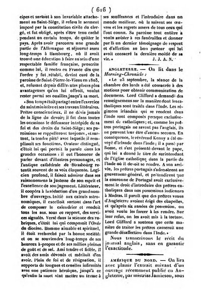 L'ami de la religion journal et revue ecclesiastique, politique et litteraire