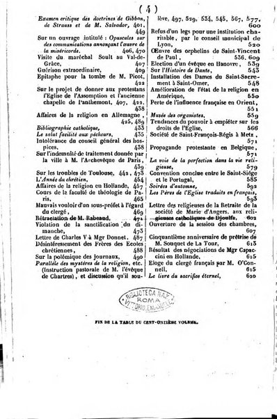 L'ami de la religion journal et revue ecclesiastique, politique et litteraire