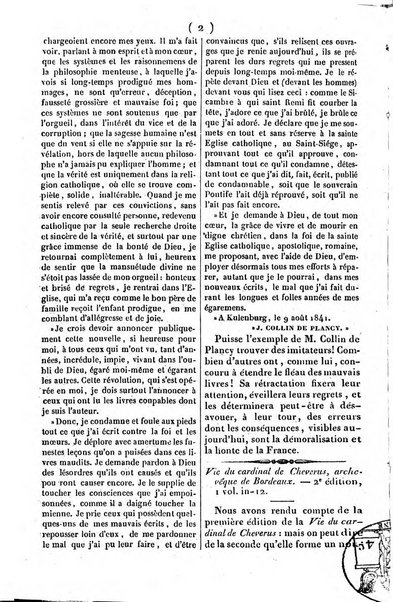 L'ami de la religion journal et revue ecclesiastique, politique et litteraire