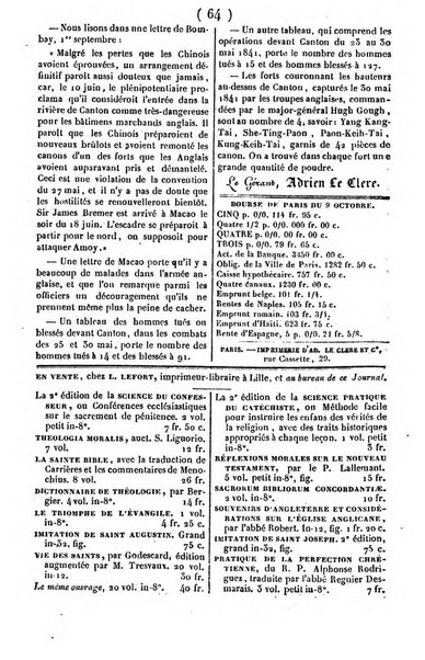 L'ami de la religion journal et revue ecclesiastique, politique et litteraire