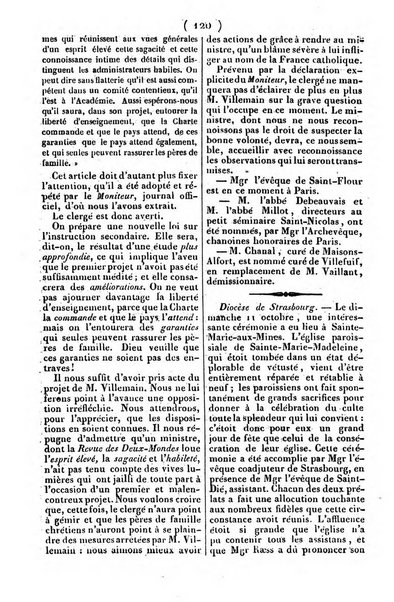 L'ami de la religion journal et revue ecclesiastique, politique et litteraire