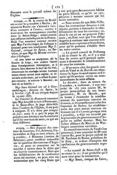 L'ami de la religion journal et revue ecclesiastique, politique et litteraire