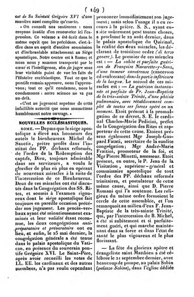 L'ami de la religion journal et revue ecclesiastique, politique et litteraire