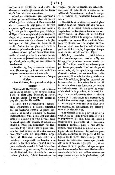 L'ami de la religion journal et revue ecclesiastique, politique et litteraire