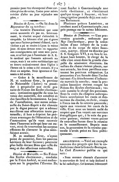 L'ami de la religion journal et revue ecclesiastique, politique et litteraire