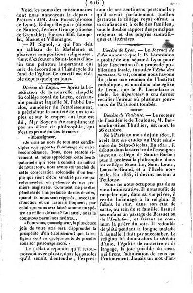 L'ami de la religion journal et revue ecclesiastique, politique et litteraire