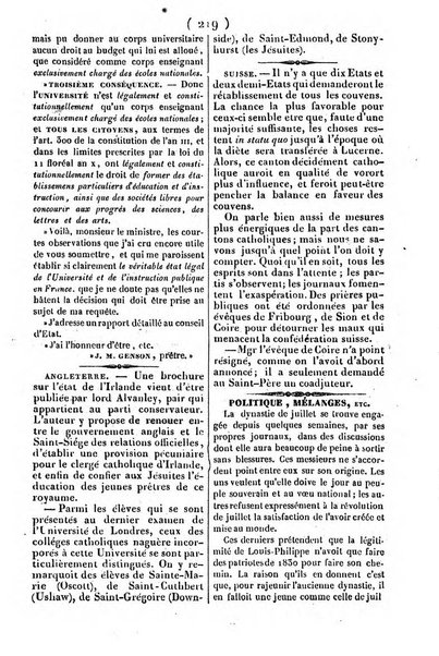 L'ami de la religion journal et revue ecclesiastique, politique et litteraire