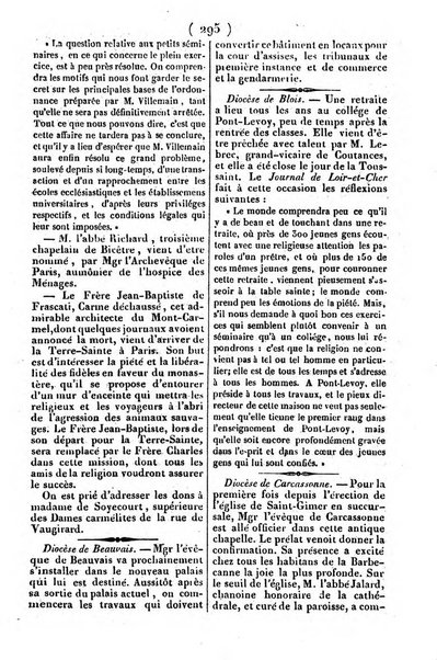 L'ami de la religion journal et revue ecclesiastique, politique et litteraire