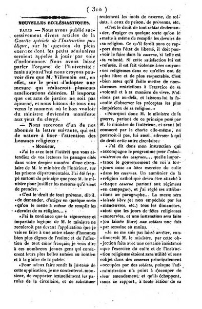 L'ami de la religion journal et revue ecclesiastique, politique et litteraire