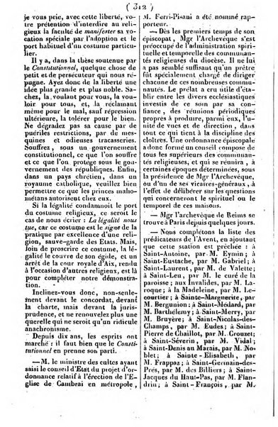 L'ami de la religion journal et revue ecclesiastique, politique et litteraire