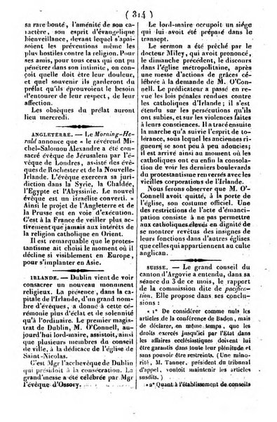 L'ami de la religion journal et revue ecclesiastique, politique et litteraire