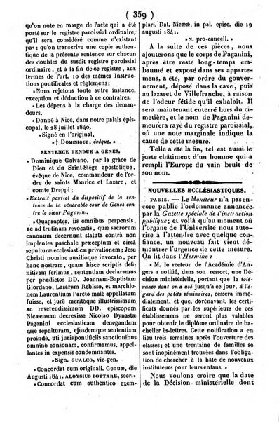 L'ami de la religion journal et revue ecclesiastique, politique et litteraire