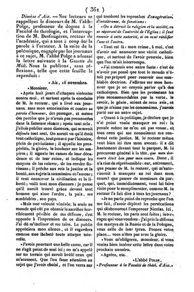 L'ami de la religion journal et revue ecclesiastique, politique et litteraire