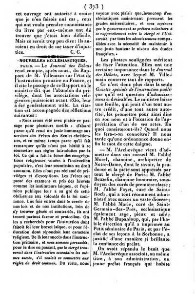 L'ami de la religion journal et revue ecclesiastique, politique et litteraire