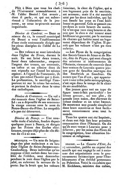 L'ami de la religion journal et revue ecclesiastique, politique et litteraire