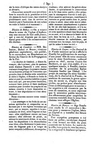 L'ami de la religion journal et revue ecclesiastique, politique et litteraire